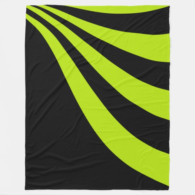 Lime Wave Fleecefilt (Framsidan)