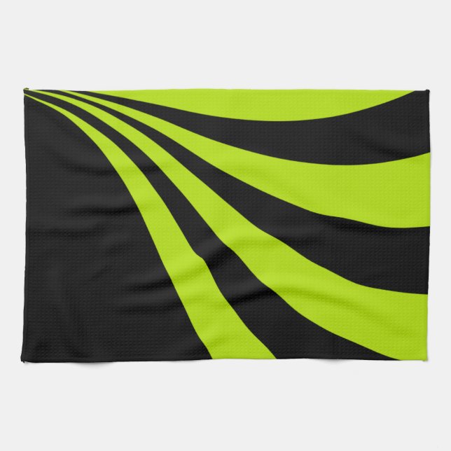 Lime Wave Kökshandduk (Horisontell)