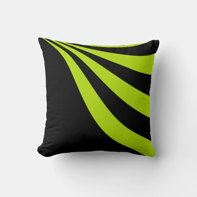 Lime Wave Kudde (Framsida)