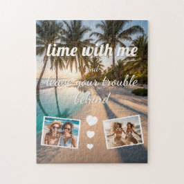 lime with me, leave trouble behind, Foto Vorlage Pussel