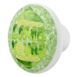 Lime Yours Ceramic Knob Large Knopp