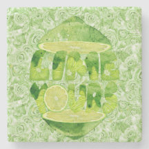 Lime Yours Marble Underlägg