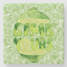 Lime Yours Marble Underlägg