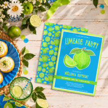 Limead-fest Lysgrön Lime Citrus Födelsedag