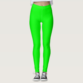 Limefärg enfärgad leggings