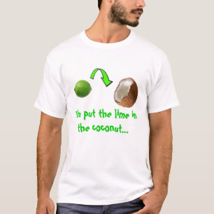 limefrukt i kokosnöten t-shirt