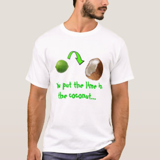 limefrukt i kokosnöten t-shirt