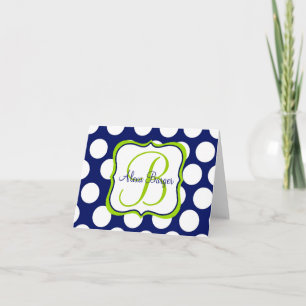 Limefrukt & marin Notecards Kort