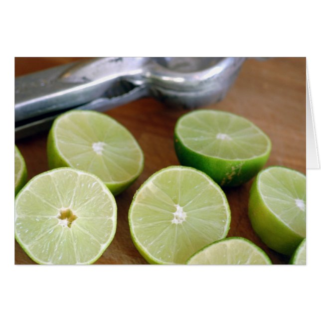 Limefrukt Time Hälsningskort (Framsidan Horizontal)