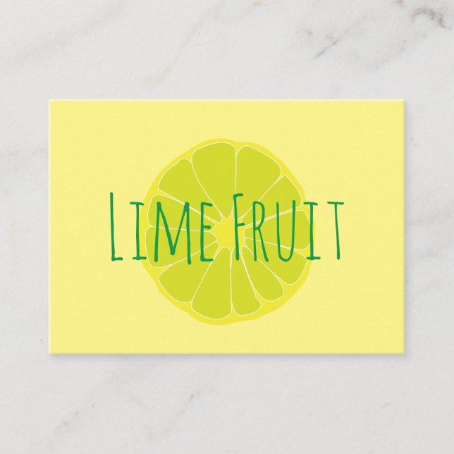 Limefrukt Visitkort (Framsida)