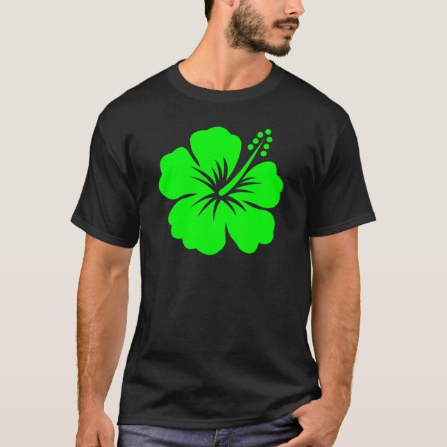 Limefrukthibiskusblomma Tee Shirt (Framsida)