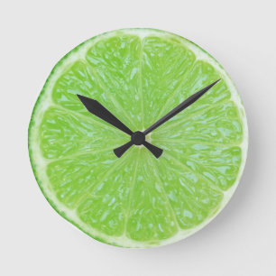 limefruktskiva rund klocka