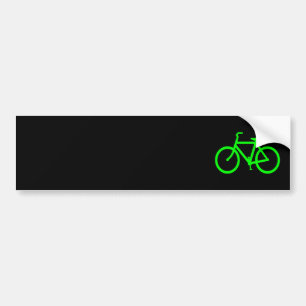 Limegrön cykel bildekal