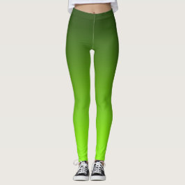 Limegrön Gradient Frisk Ombre Atletisk Yoga  Leggings