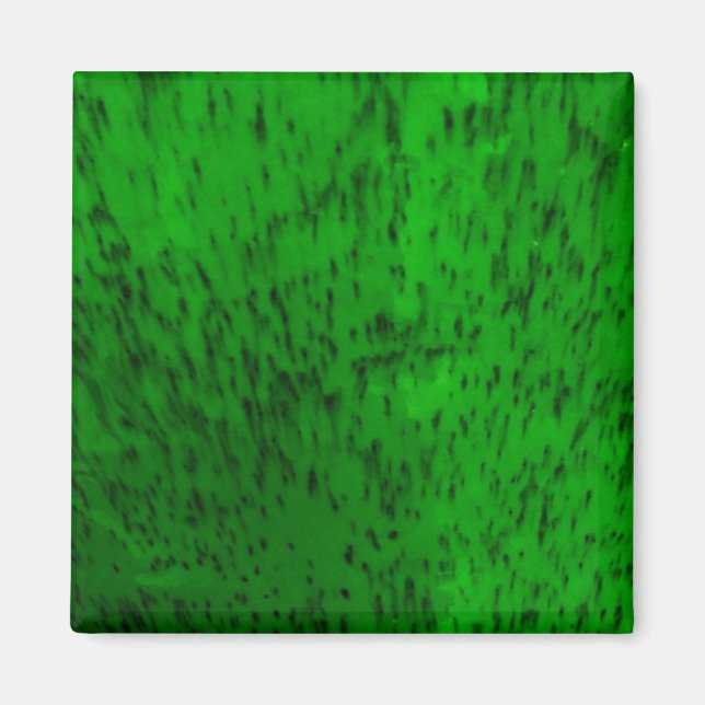 Limegrön lergods magnet (Framsidan)