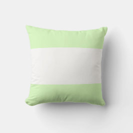 Limegrön Pastell & Vit Stavdesign Kudde