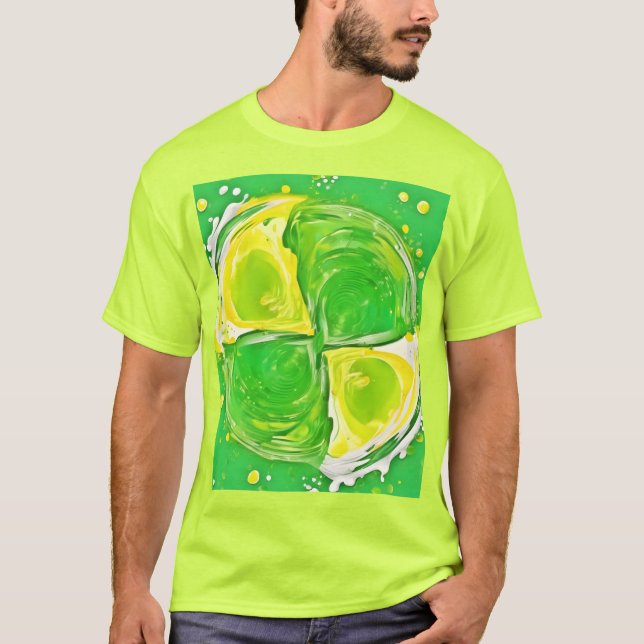Limegrön spiral t shirt (Framsida)
