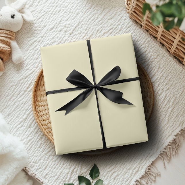 Limegul enfärgad färg | Klassisk | Elegant Presentpapper (Skapare uppladdad)