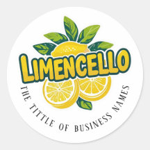 Limencello | Svart & Vit Modern Text