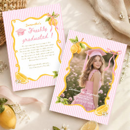 Limepink bow Utbildningsbevis Inbjudningar