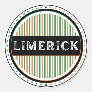 Limerick City Pride Emblem – Irish Identity Runt Klistermärke
