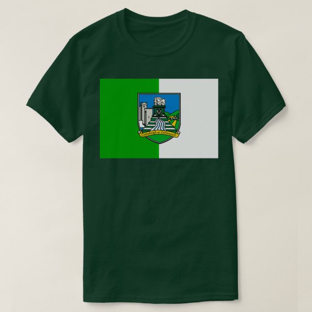 Limerick GAA Vapensköld och County Färg T Shirt (Design framsida)