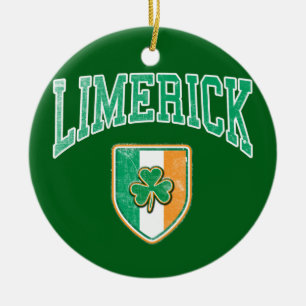 LIMERICK Irland Julgransprydnad Keramik
