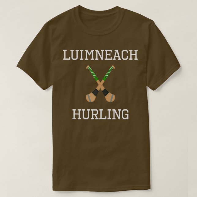 Limerick Luimneach Hurling Irish County Ireland Hu T Shirt (Design framsida)