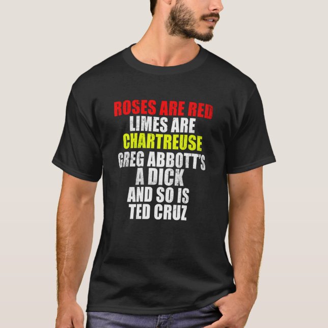 Limes Är Chartreuse Gregg Abbott Ted Curz T Shirt (Framsida)