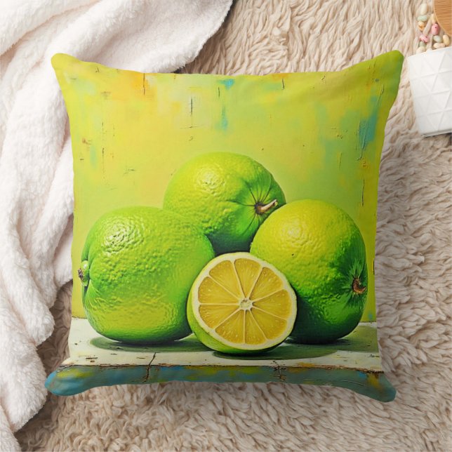 Limes ljusa sommarpolare kudde (Filt)