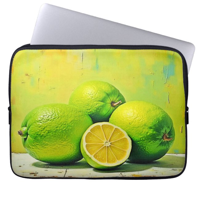 Limes ljusa sommarpolare laptop fodral (Framsidan)