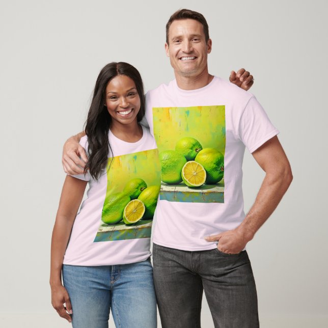Limes ljusa sommarpolare t shirt (Unisex)