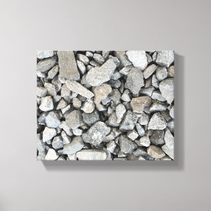 Limestone Gravel Canvastryck