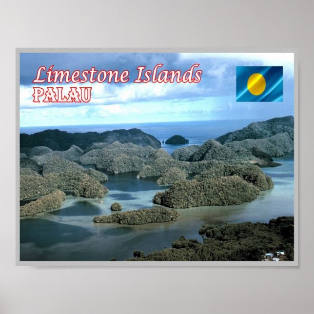 Limestone Island - Palau - Poster (Framsidan)