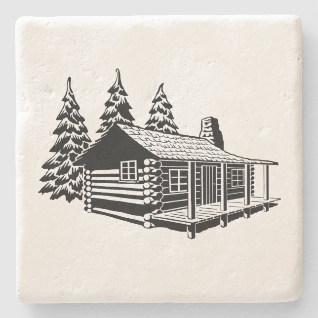 LIMESTONE LOG CABIN UNDERLÄGG (Framsidan)