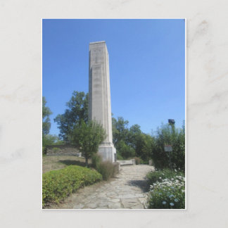 Limestone obelisk, William Henry Harrison Grav Vykort