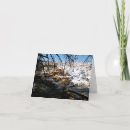 Limestone Terrace Mammoth Hett Vår Yellowstone Anteckningskort