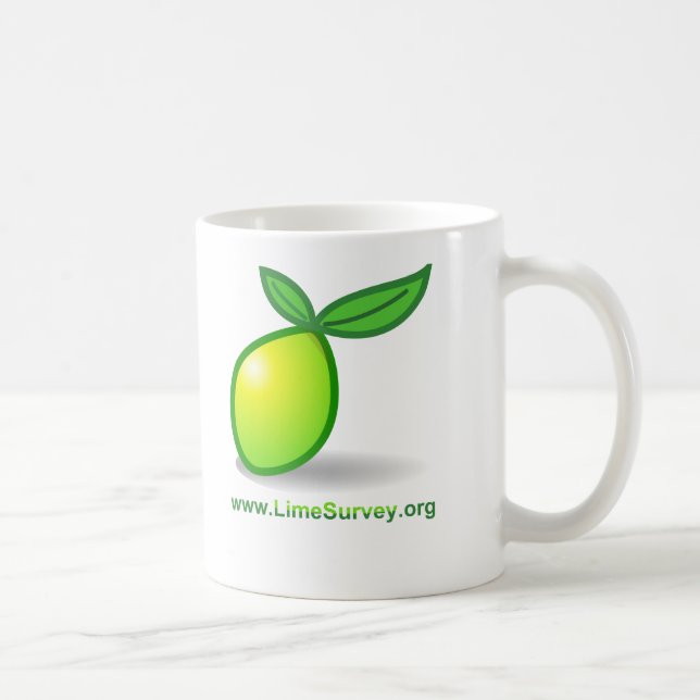 LimeSurvey slätt Kaffemugg (Höger)