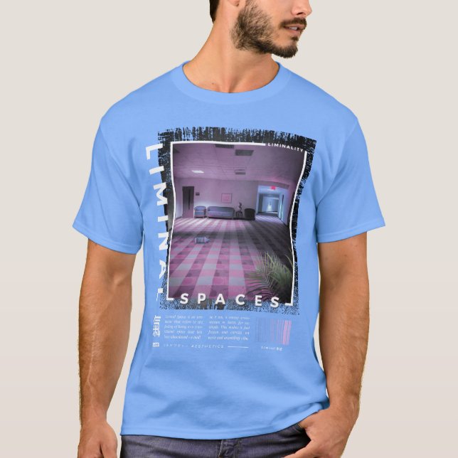 Liminala utrymmen Retro 80-tal 90-tal Estetik Vapo T Shirt (Framsida)