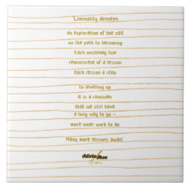 Liminality Ceramic Tile av Poet Adiela Akoo Kakelplatta