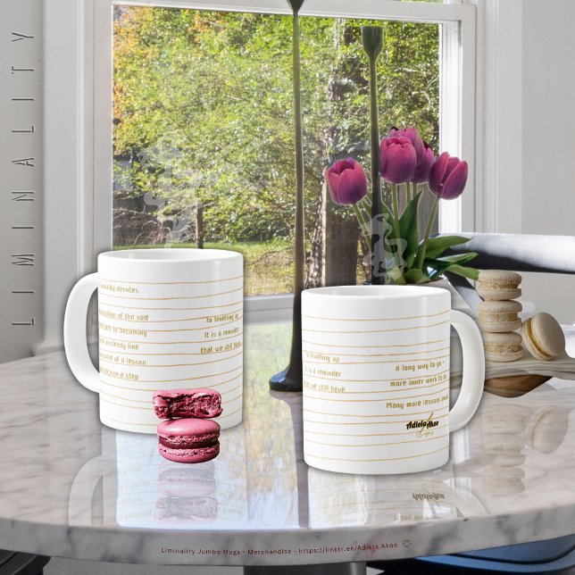 Liminality Jumbo Mugg av Poet Adiela Akoo (Liminality Jumbo Mugs designed by Poet Adiela Akoo. Browse my store for fab finds & great gift ideas)
