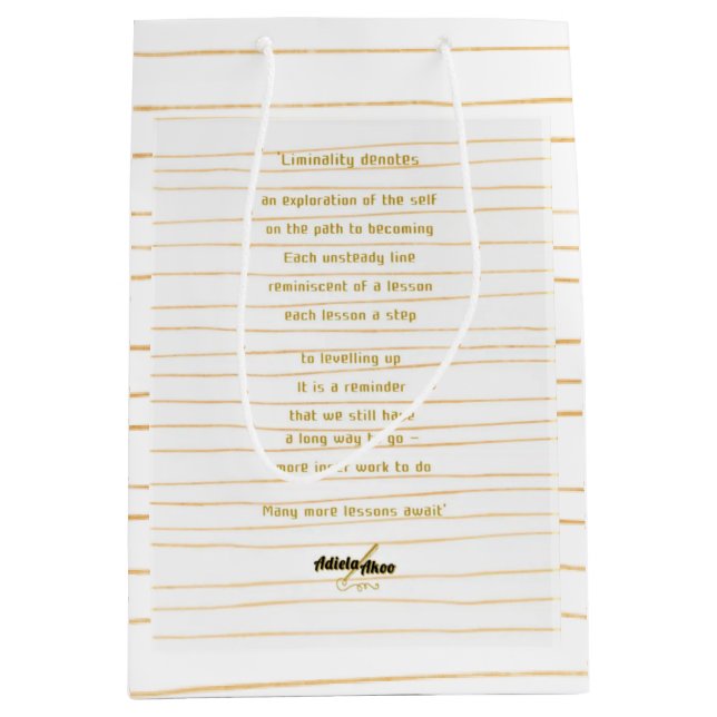 Liminality Medium Gift Bag av Poet Adiela Akoo (Framsidan)