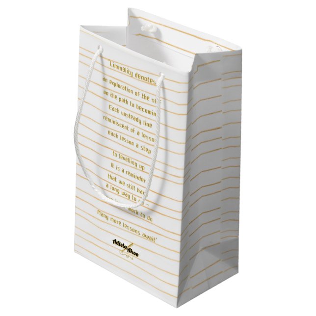 Liminality Small Gift Bag av Poet Adiela Akoo (Baksidan Vinklad)