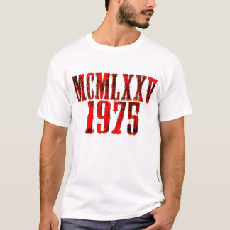 Limited Edition 1975 Birthday 50 year T Shirt
