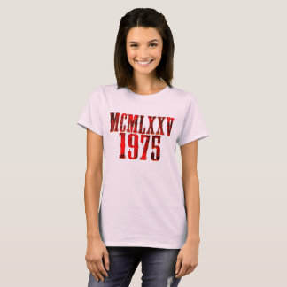 Limited Edition 1975 Birthday 50 year T Shirt