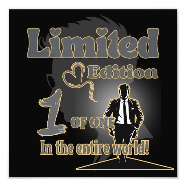 Limited Edition 1 of 1 – Motivational Wall  Fototryck (Framsidan)