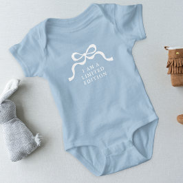 Limited Edition Baby Blue Retro Modern Boy Bows  T Shirt