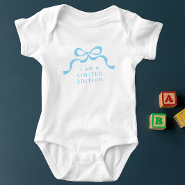 Limited Edition Blue Retro Modern Boy Bows  T Shirt