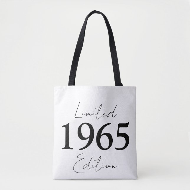 Limited Edition Födelsedag 1965 Bomullstyg Shopper Tygkasse (Framsida)