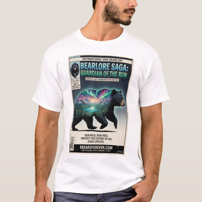 Limited Edition International Save Bears Day  T Shirt (Framsida)